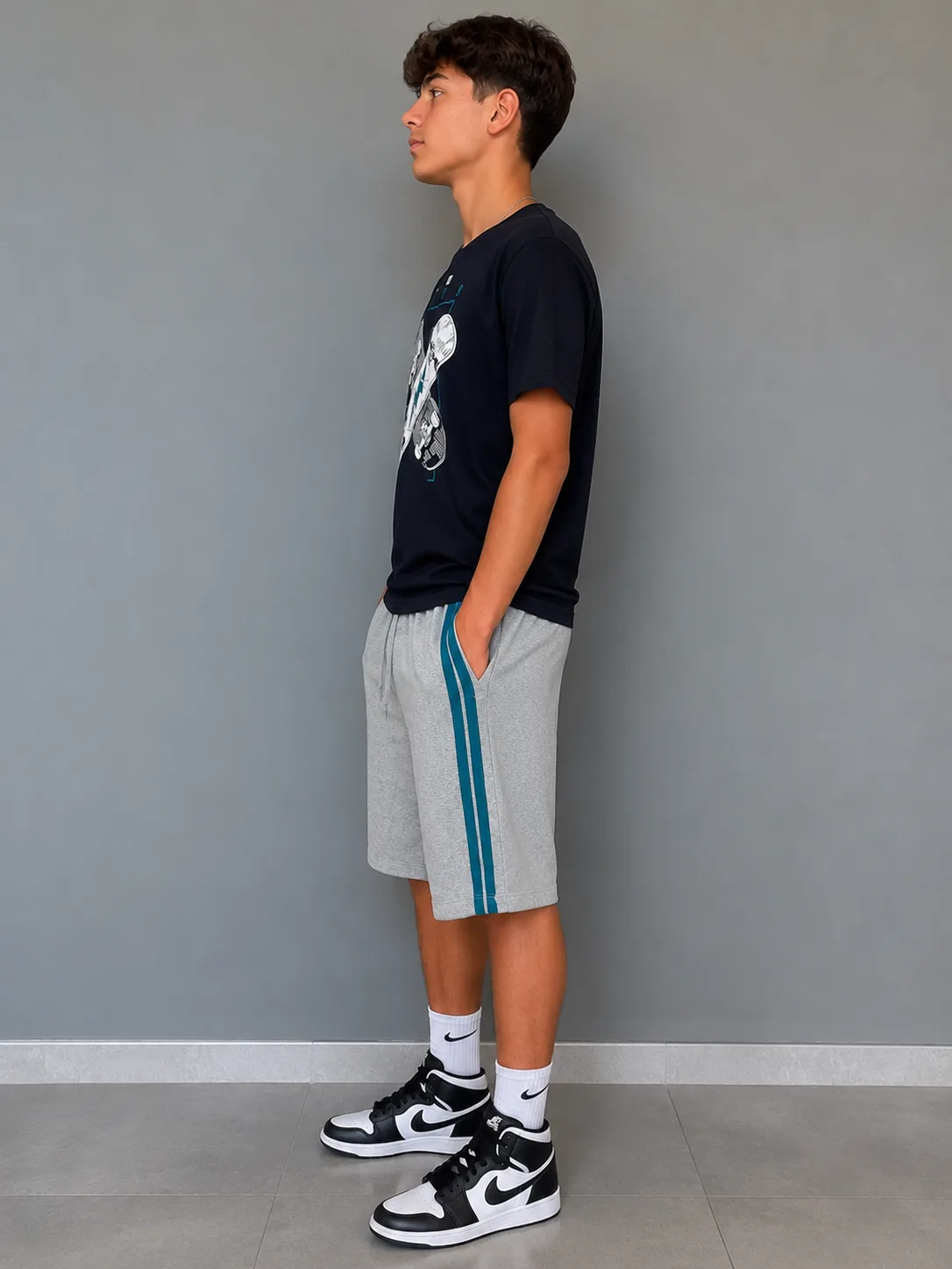 Conjunto Juvenil Masculino lado ou costas
