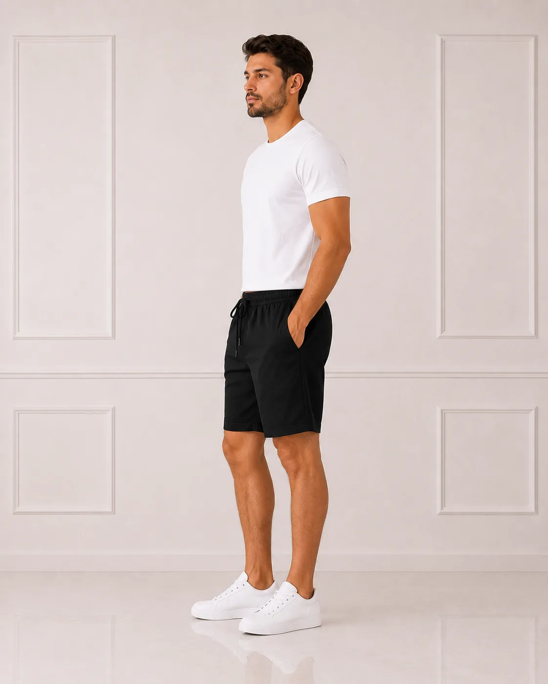 Short Masculino Malha lado ou costas