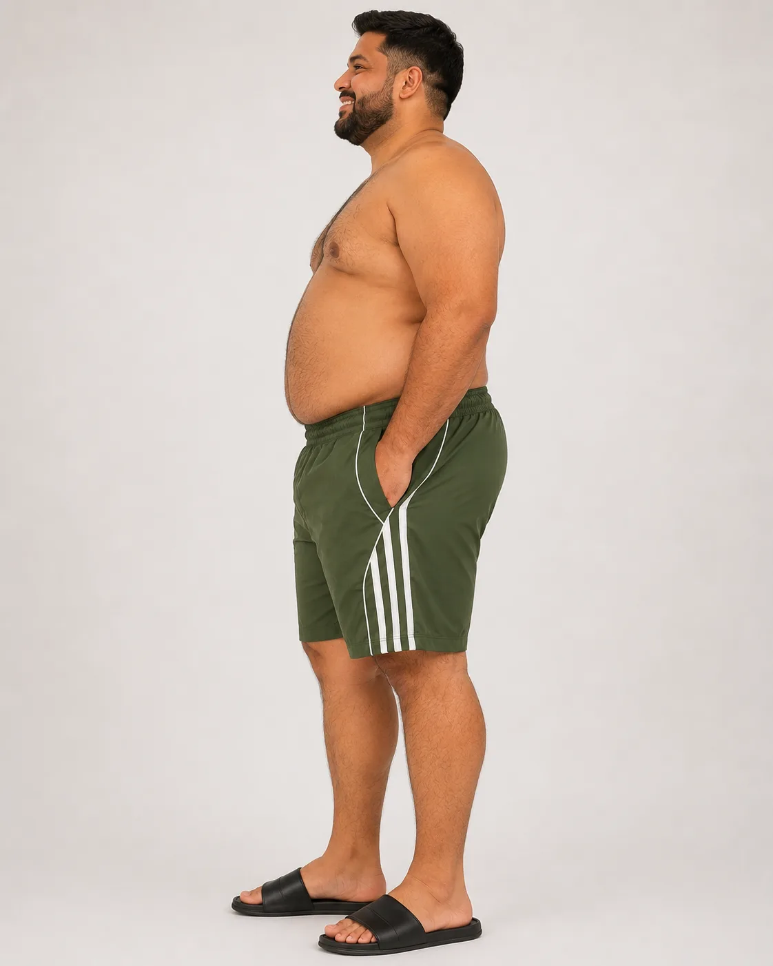 Short Masculino Tactel Plus Size G4 lado ou costas