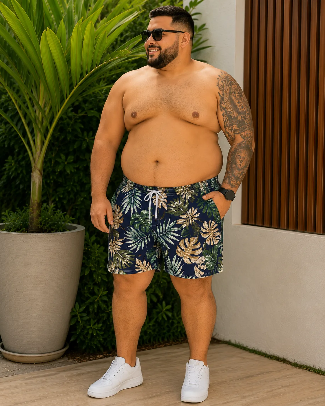 Short Mauricinho Masculino Plus Size Moda plus Variadas da Loja Precinho10